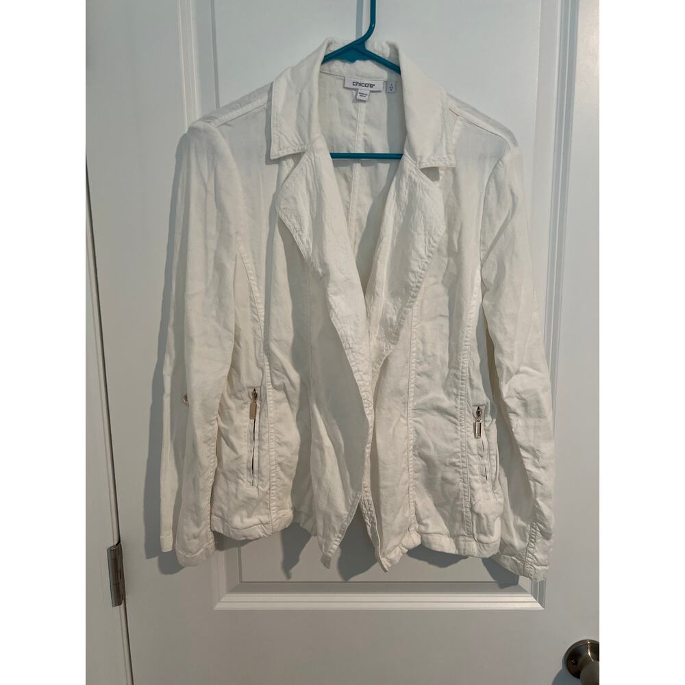 Chico’s White/Off-White Jacket – Size 1